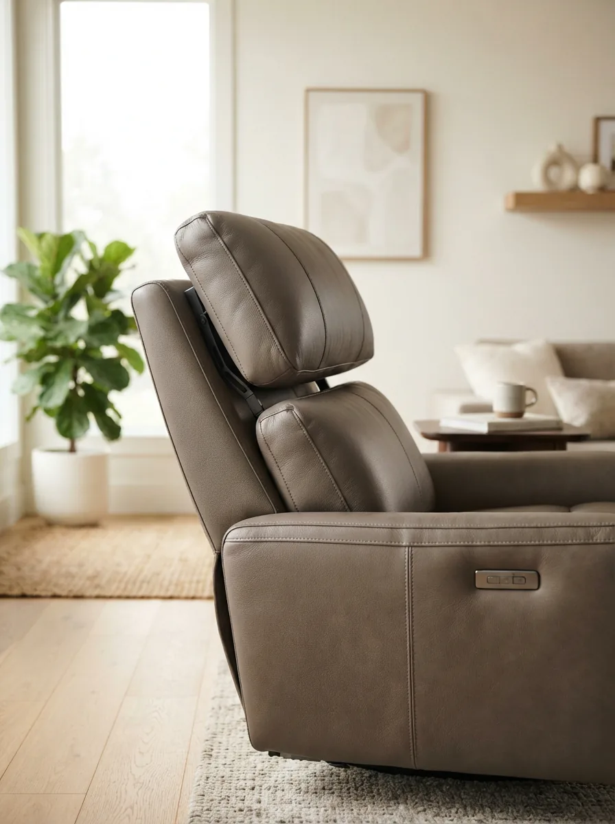 Gilman Creek Recliner Headrest shown on a recliner