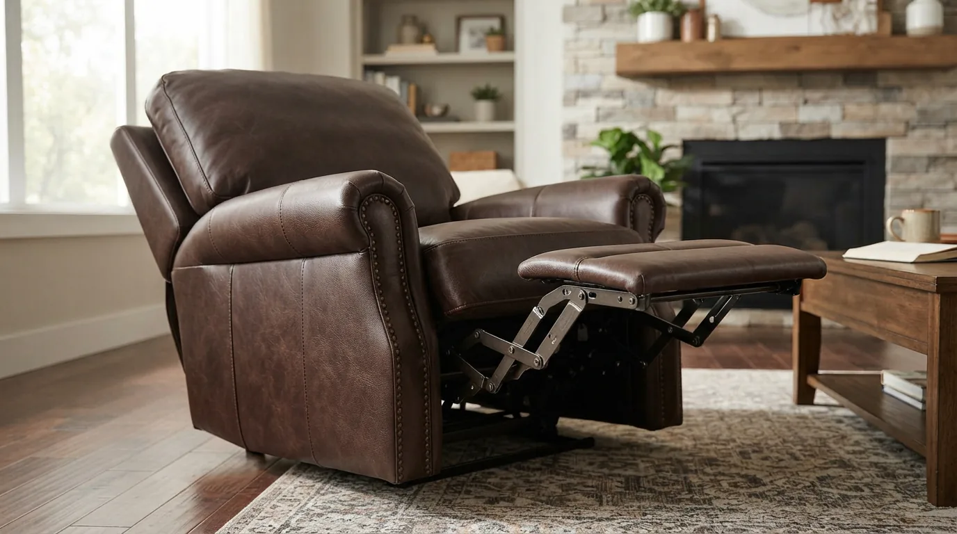 Gilman Creek Recliner Footrest Assembly shown extended