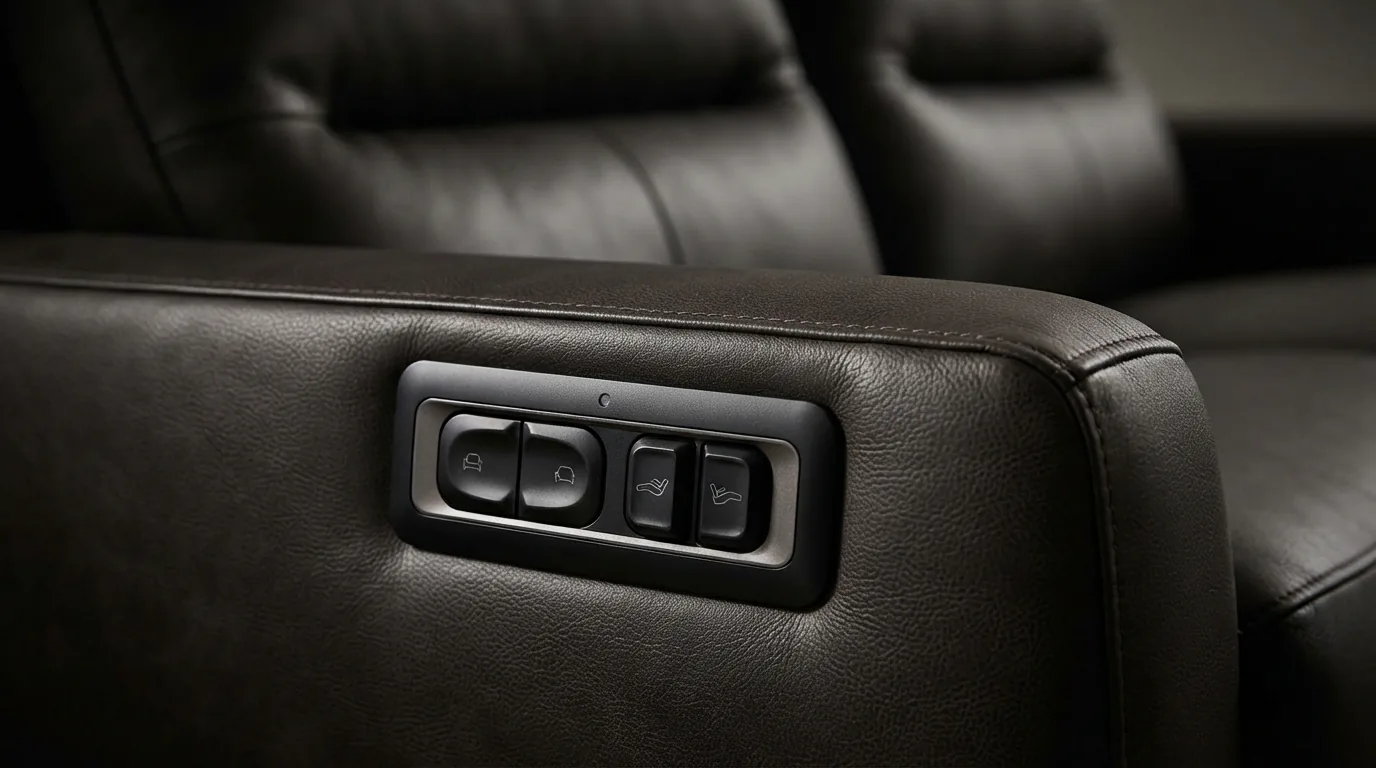 Close-up of the Gilman Creek Power Recliner Control Unit