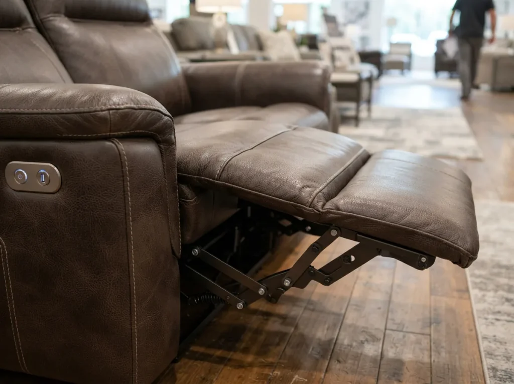 Comparison of leather power recliner features in a decision-making context.